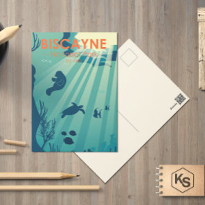 Biscayne National Park Florida Underwater Maritime Postcard