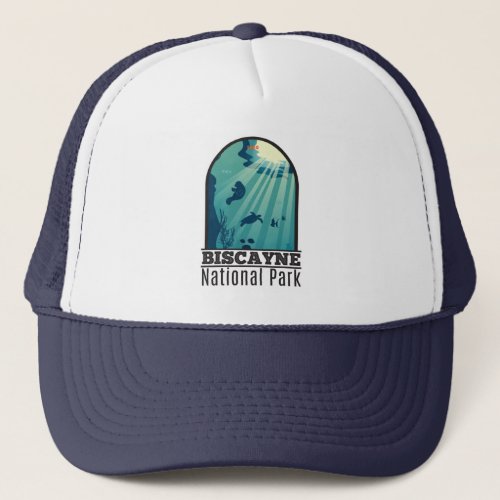 Biscayne National Park Florida Underwater Maritime Trucker Hat