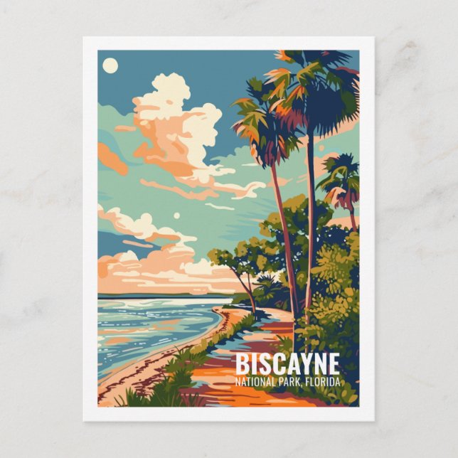 Biscayne National Park Florida USA National Parks Postcard (Front)