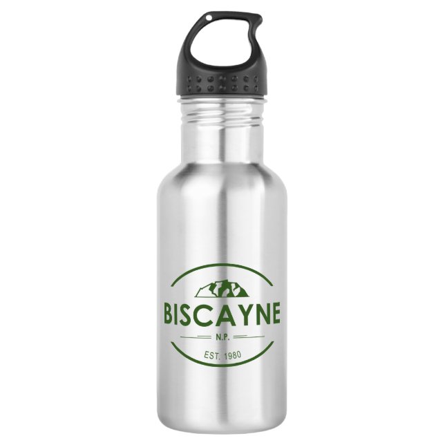 Biscayne National Park Stainless Steel Water Bottle (Front)