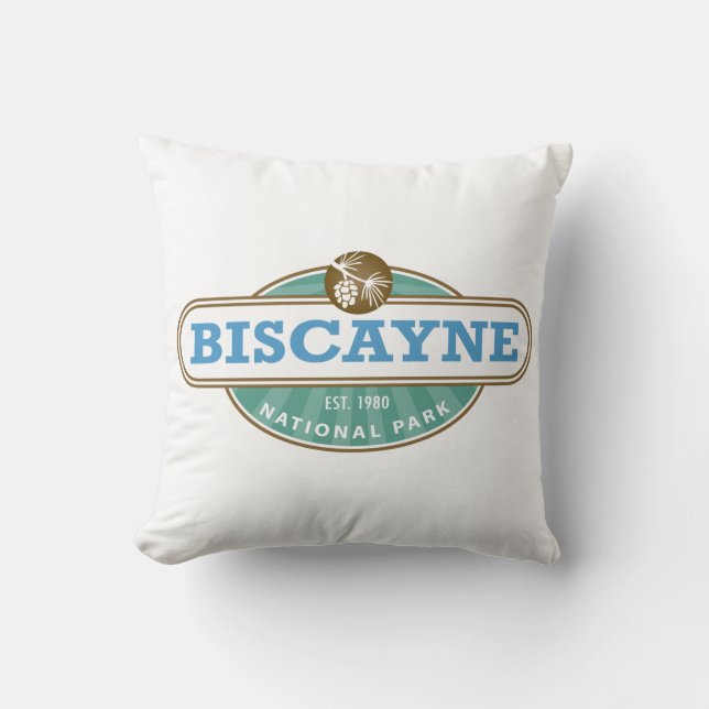 Biscayne National Park Throw Pillow (Front)