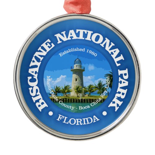 Biscayne NP (rd)2 Metal Ornament