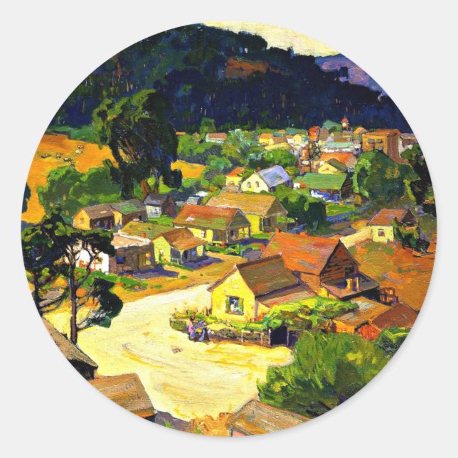 Bischoff - Cambria, a Peaceful California, Classic Round Sticker (Front)