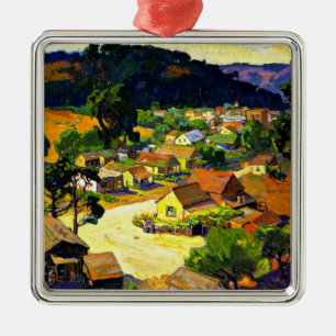 Bischoff - Cambria, a Peaceful California Town Metal Ornament