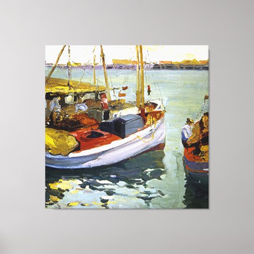 Bischoff _ Fishing Boats LA Harbor Canvas Print