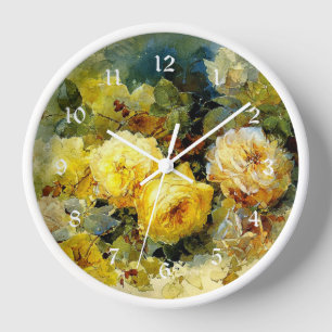Bischoff - Roses (yellow) Clock