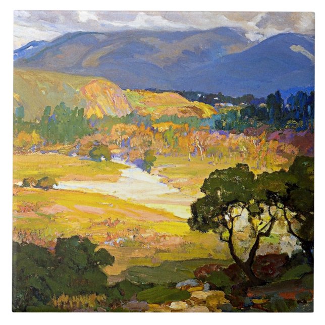Bischoff - The Arroyo Seco, Pasadena, Ceramic Tile (Front)