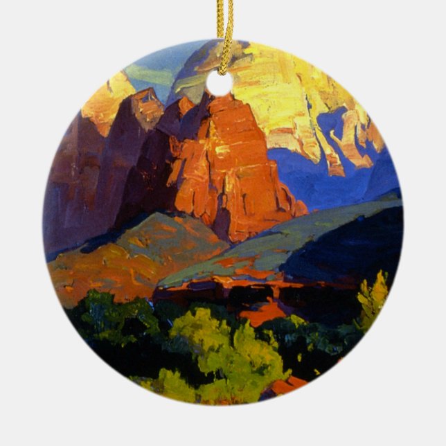 Bischoff - Zion Park Ceramic Ornament (Front)