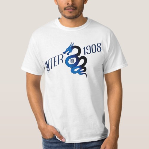 Biscione Nerazzurro Inter 1908 Visconti crest T_Shirt