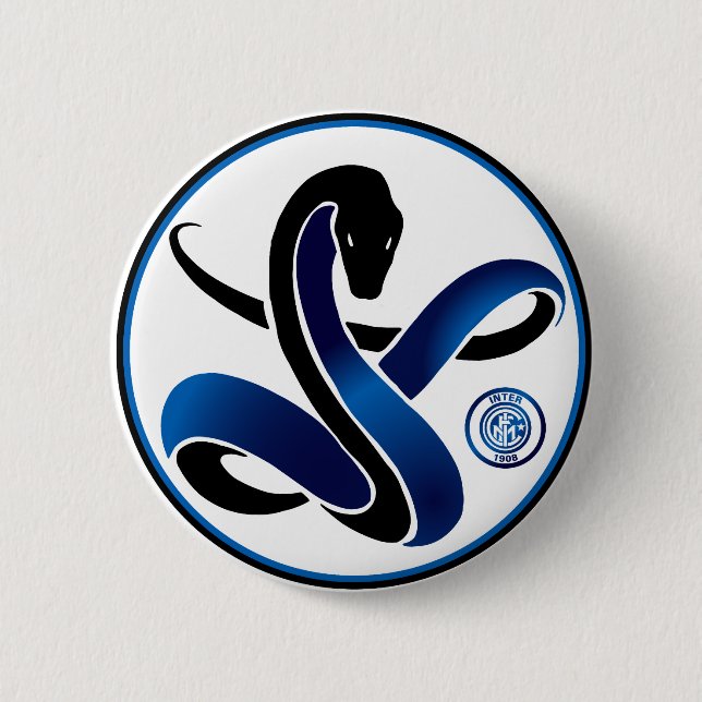 Biscione Nerazzurro Inter (Snake pin) Button (Front)