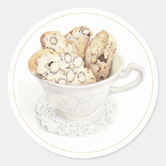 BISCOTTI 3" Round Stickers (Front)