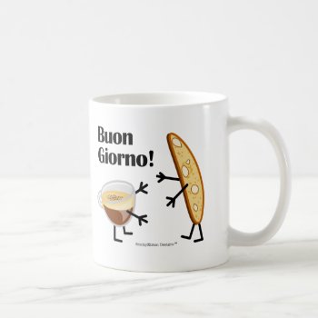 Biscotti & Coffee - Buon Giorno! Coffee Mug by SmokyKitten at Zazzle