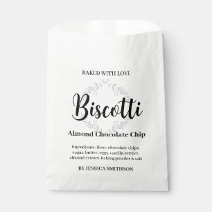 Biscotti Personalized Homemade label CK007wnbis Favor Bag