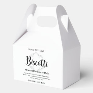 Biscotti Personalized Homemade label CK007wnbis Favor Boxes