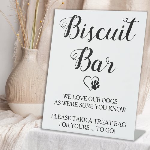 Biscuit Bar Pet Dog Treat Wedding Favor Sign