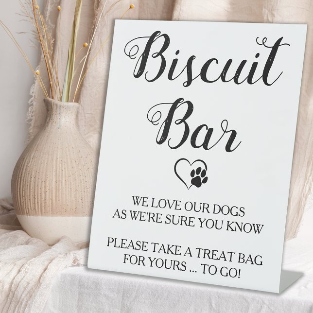 Biscuit Bar Pet Dog Treat Wedding Favor Sign (Creator Uploaded)