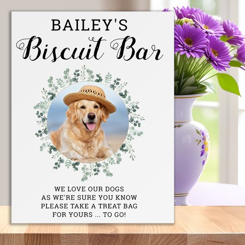 Biscuit Bar Pet Photo Dog Treat Wedding Favor  Foam Board