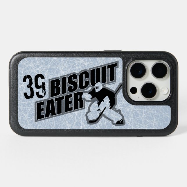 Biscuit Eater (Hockey Goalie) iPhone 15 Pro Case (Back Horizontal)
