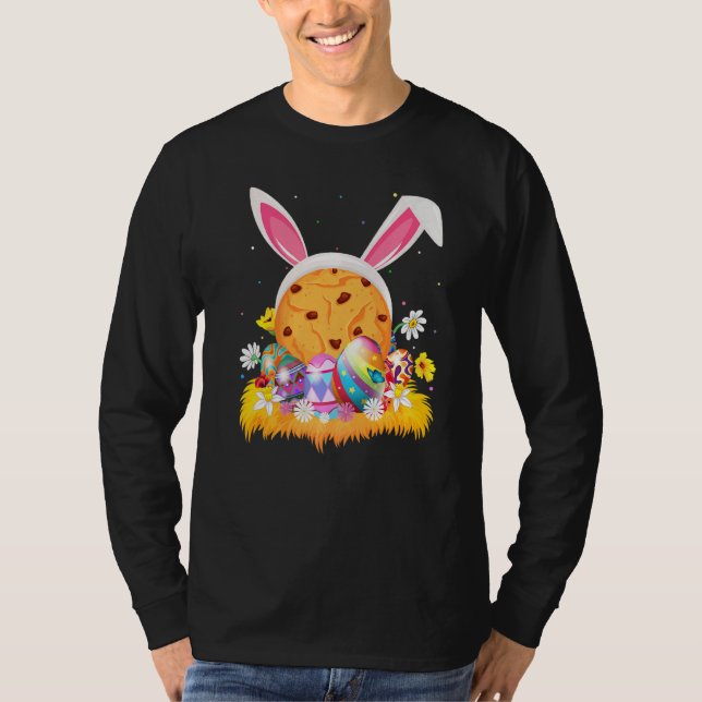 Biscuit Food  Easter Egg Funny Biscuit Easter Sund T-Shirt (Front)