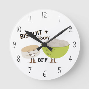 Biscuit & Gravy BFF Funny Clock