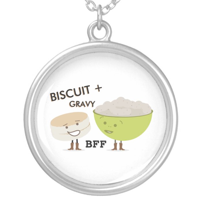 Biscuit + Gravy BFF Funny Necklace