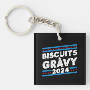 Biscuits and Gravy 2024 Presidential Election Keychain