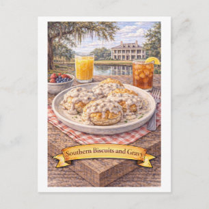 Biscuits and Gravy (American Food Series) Postcard