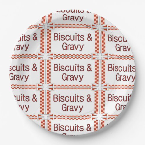 Biscuits and Gravy Paper Plates