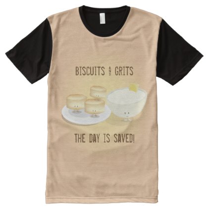 Biscuits and Grits | All Over Print T-shirt