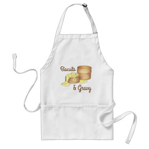 Biscuits and Sausage Gravy Southern Breakfast Food Adult Apron