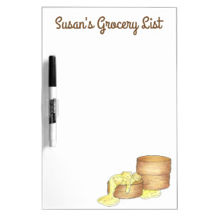 Biscuits and Sausage Gravy Southern Breakfast Food Dry Erase Board
