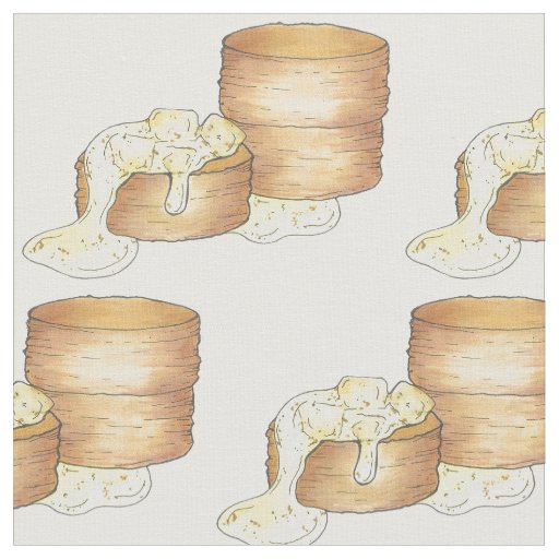 Biscuits and Sausage Gravy Southern Breakfast Food Fabric
