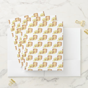 Biscuits and Sausage Gravy Southern Breakfast Food Pocket Folder