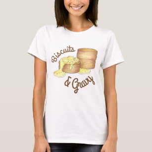 Biscuits and Sausage Gravy Southern Breakfast Food T-Shirt