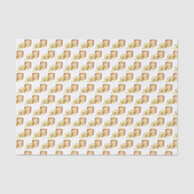 Biscuits and Sausage Gravy Southern Breakfast Food Tissue Paper (Front)