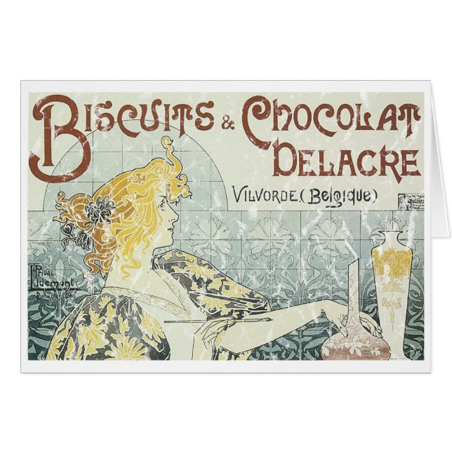 Biscuits & Chocolate Delacre - distressed Cards (Front Horizontal)