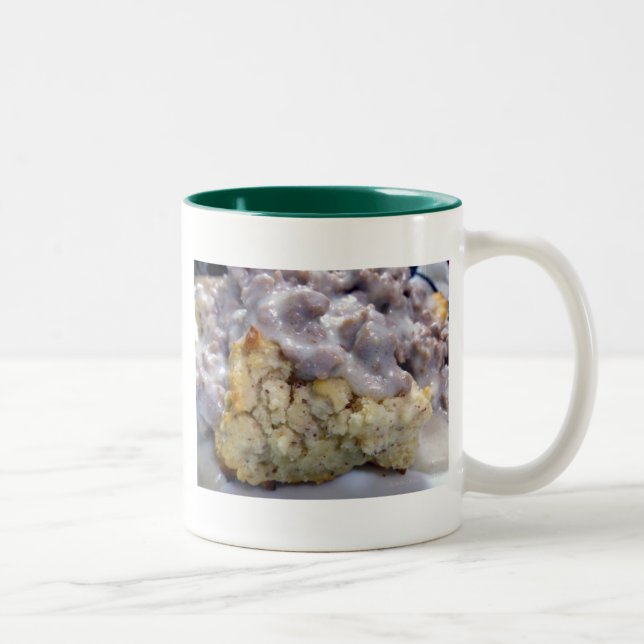 Biscuits & gravy Two-Tone coffee mug (Right)