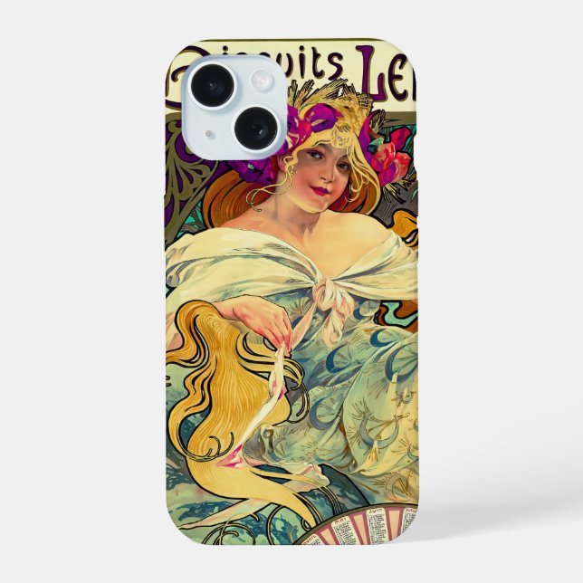 Biscuits Lefevre-Utile by Alphonse Mucha (1896) Iphone Case (Back)