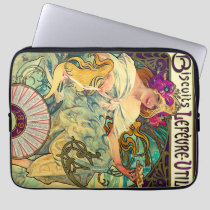 Biscuits Lefevre-Utile by Alphonse Mucha (1896) Laptop Sleeve