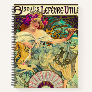 Biscuits Lefevre-Utile by Alphonse Mucha (1896) Notebook