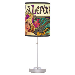 Biscuits Lefevre-Utile by Alphonse Mucha (1896) Table Lamp