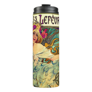 Biscuits Lefevre-Utile by Alphonse Mucha (1896) Thermal Tumbler