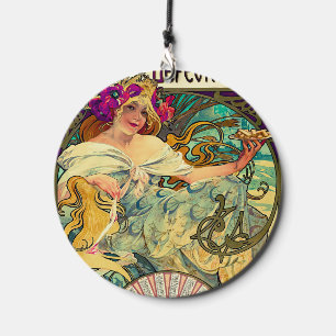 Biscuits Lefevre-Utile by Alphonse Mucha (1896) Wind Chime