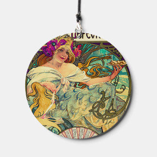 Biscuits Lefevre-Utile by Alphonse Mucha (1896) Wind Chime