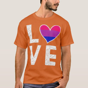 Biseual Love LGBT Rainbow Biseual Outfit Bi Pride T-Shirt