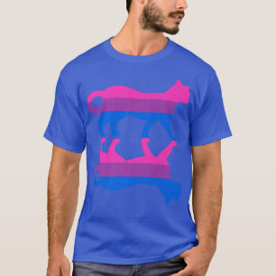 Biseuality Flag Animal Cat Human Rights Lgbt Biseu T-Shirt