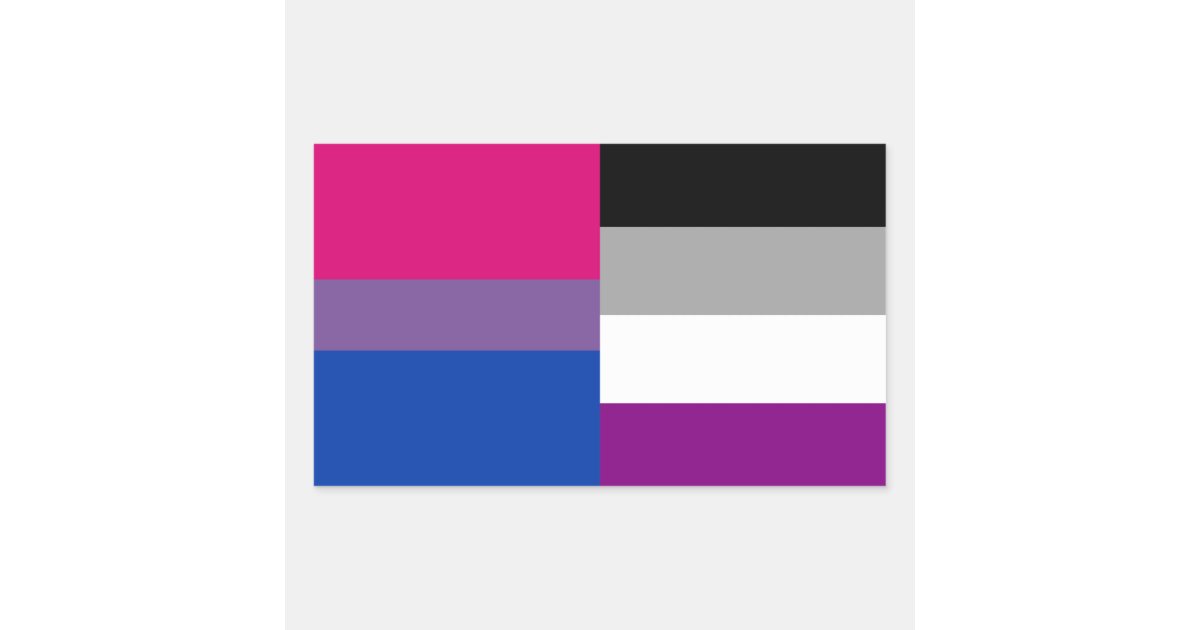 Bisexual Asexual Flag Stickers