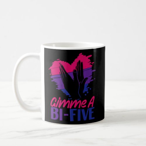 Bisexual Bi Pride Flag Hand Gimme A Bi Five    Coffee Mug