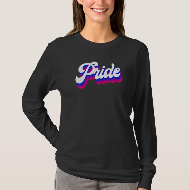 Bisexual Bi Pride Flag Pride T-Shirt (Front)