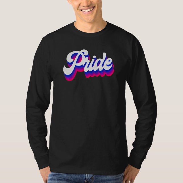 Bisexual Bi Pride Flag Pride T-Shirt (Front)